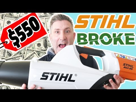 STIHL BGA 85 Cordless Blower REVIEW & TEST | $550 💲💲💲