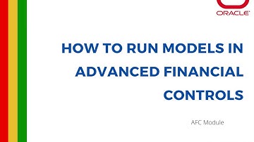 Run Models | Oracle Risk Management Cloud | Advanced Financial Controls | TRP