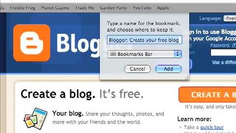 TheMacInfo: Add a bookmark in Safari 4