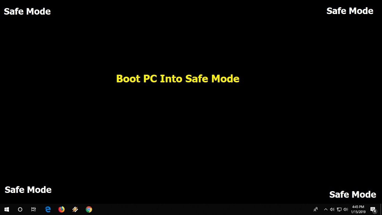 how to enter safe mode using command prompt