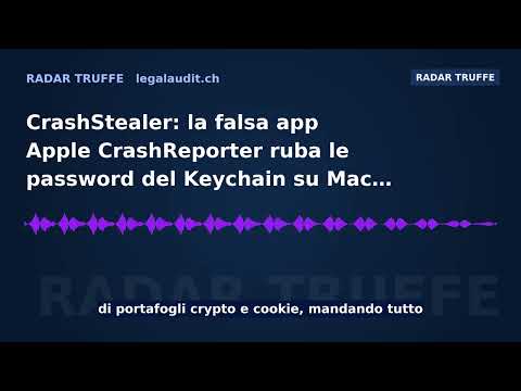 CrashStealer: la falsa app Apple CrashReporter ruba le password del Keychain su Mac