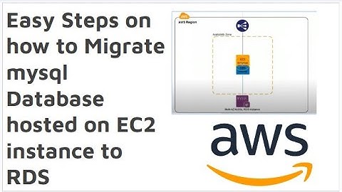 How to migrate MySQL DB hosted on EC2 to RDS