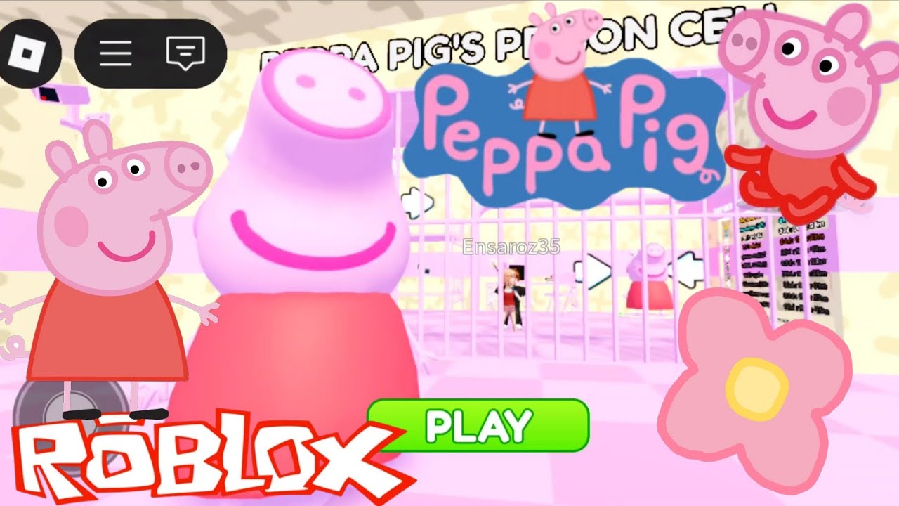 ROBLOX Peppa pig prison run 💔😭💕💕 #gameplay #roblox #peppapig   #prisonrun