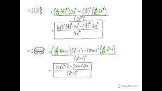 MTH141 Section 3.3 The Product and Quotient Rules Practice