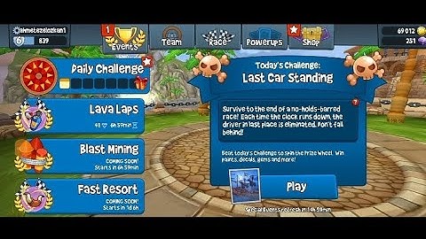 Beach Buggy Racing 2 | Dialy Challenge: Last Car Standing | Baja Bug - Rez | Gameplay