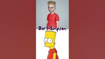 Simpson Character In Real Life 🤩 #simpson #characters #shorts