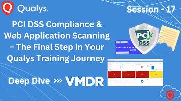 Session 17: PCI DSS Compliance & Web Application Scanning -The Final Step - Qualys Training Journey