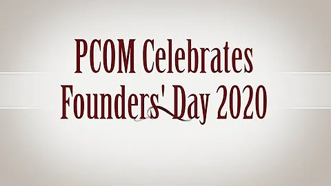 Founders' Day 2020 Speech: Arthur J. Sesso, DO 81