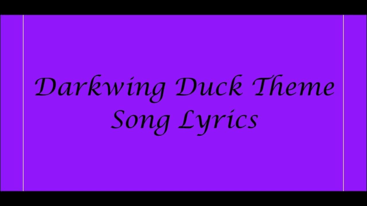 Darkwing Duck Theme Song Lyrics YouTube