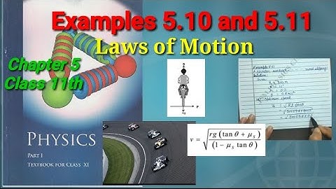 Examples 5.10 and 5.11 | Laws Of Motion | Physics | Class 11th | Chapter 5 |
