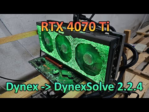 RTX 4070 Ti - Dynex Hashrate & Profit (DynexSolve 2.24)