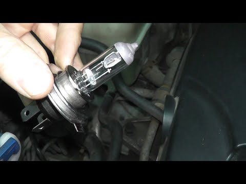 Замена лампы ближнего света Hyundai Tucson Diesel (2008)