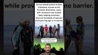 Retired Women Swim With Venomous Sea Snakes Helping Scientists Discover Species 🌊🐍 #shorts