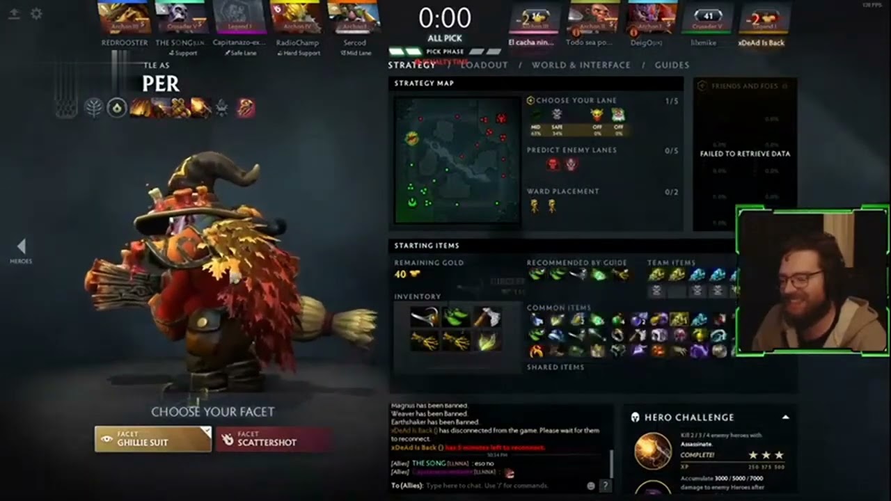 Dota 2  Hero Selection & Match History Shenanigans