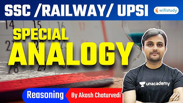 10:00 PM - SSC & Railway Exams | Reasoning by Akash Chaturvedi | Analogy Special