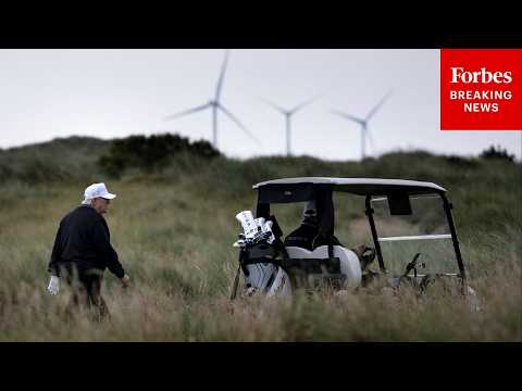 Trump Demands Wind Turbine Removal Near Golf Course While Praising Scottish Drilling Plan