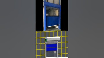 Automatic doors | High-speed doors | Mechanical principles #simulation #solidworks #highspeed #doors