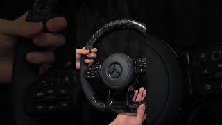 The latest customized Mercedes-Benz Black Warrior forged pattern steering wheel #benz #steeringwheel