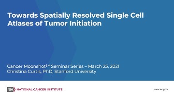 Towards Spatially Resolved Single Cell Atlases of Tumor Initiation