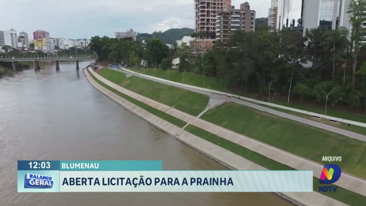 Blumenau: aberta licitação para a Prainha