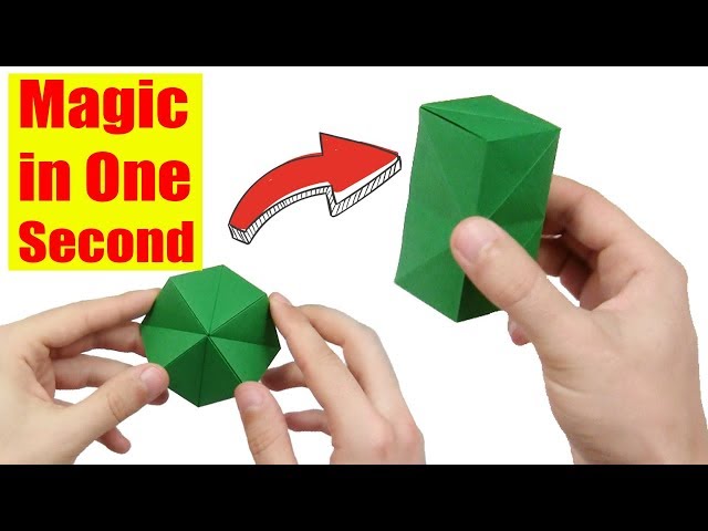 Easy Origami Magic Transforming Flexahedron