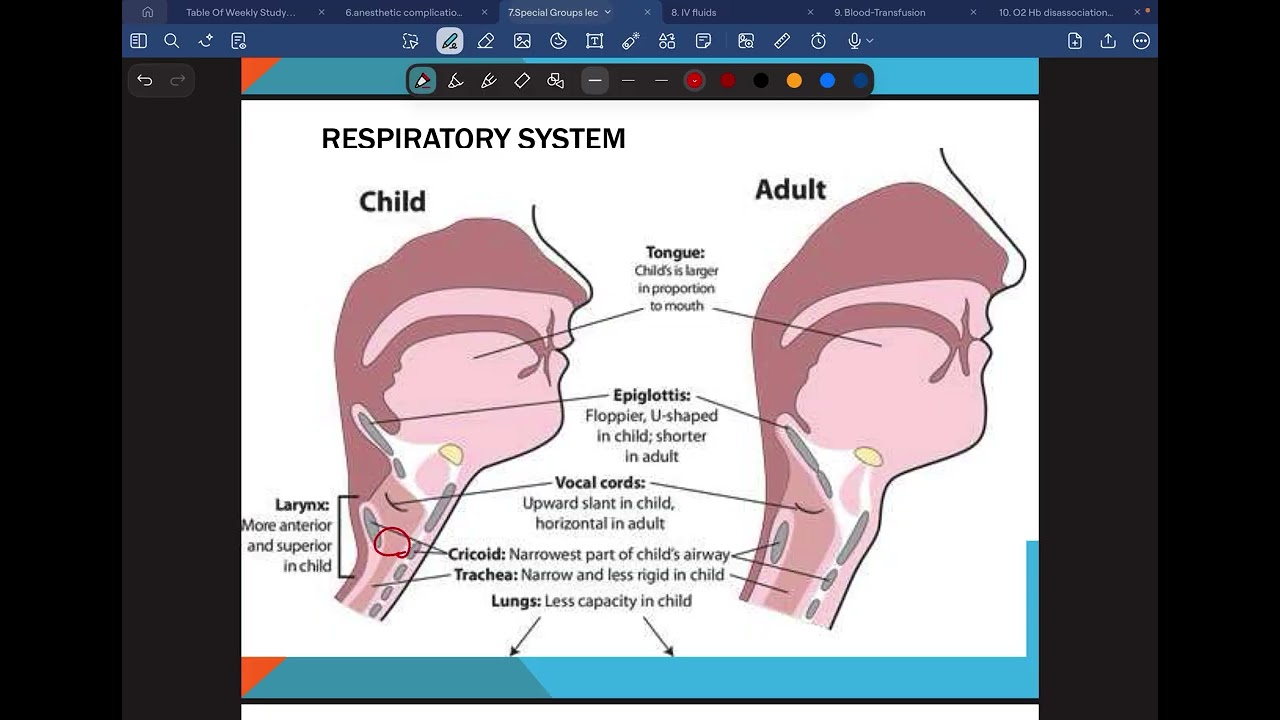 Lecture 7 - Special anesthesia groups - Dr. Zenah
