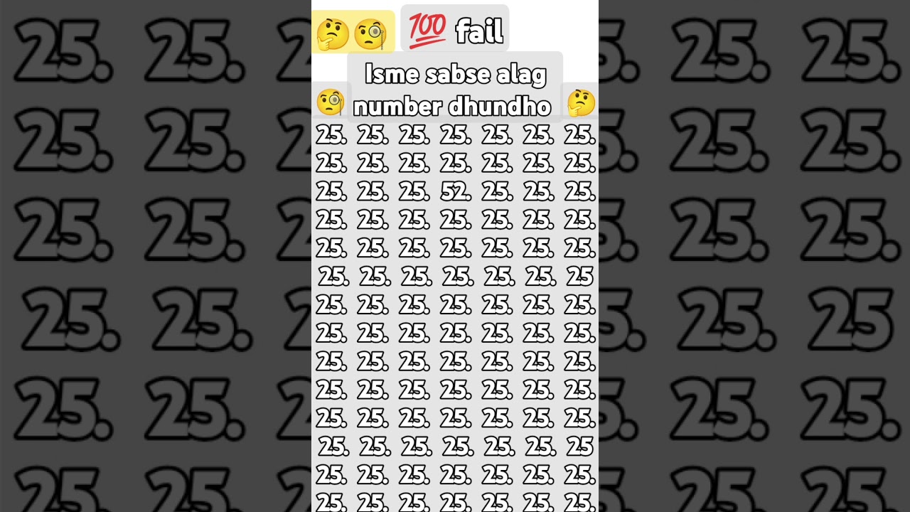 isme sabse alag number dhundho 🧐🧐🧐🧐 