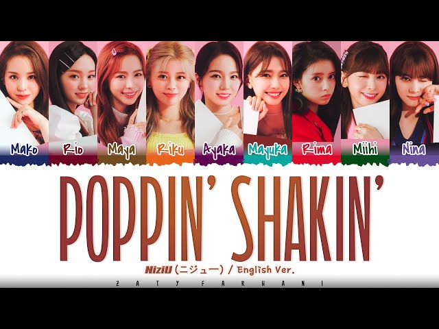 Poppin Shakin English Version Niziu Lyrics Poppin Shakin English Version Niziu Lyrics