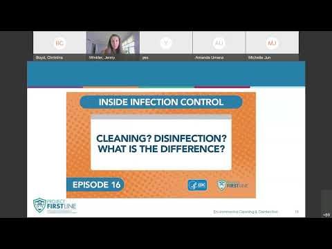 CDPH Project Firstline Session 2: Environmental Cleaning and Disinfection