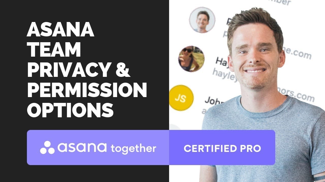 Asana team privacy and permission options - YouTube