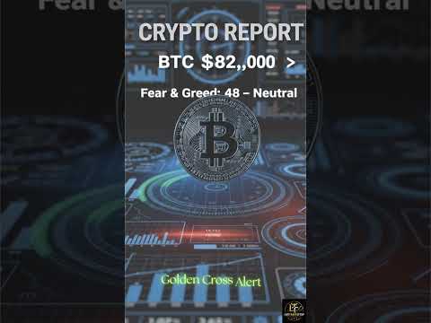 Thumbnail for Biggest opportunity today: Bitcoin just printed a golden cross at $82,000