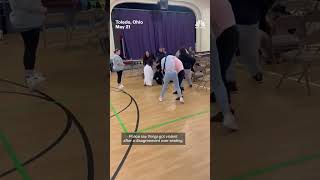 Fight breaks out at an Ohio kindergarten graduation