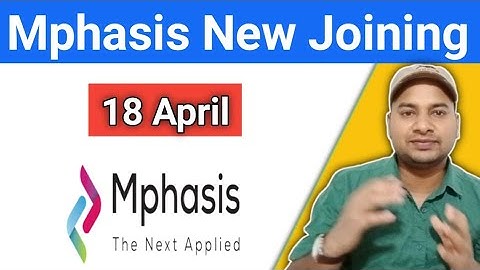 Mphasis Onboarding Update - By @Vikasteach #mphasis #joining