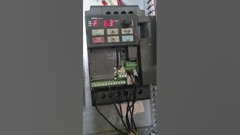 Solve VFD fault