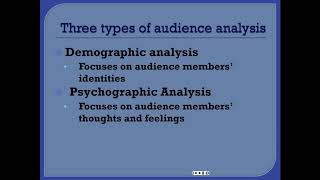 Audience Analysis (Spring 2019)
