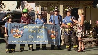 Winchester Fire Company as weather guests Thursday, September 1st on 7 Eyewitness News at 5:30pm