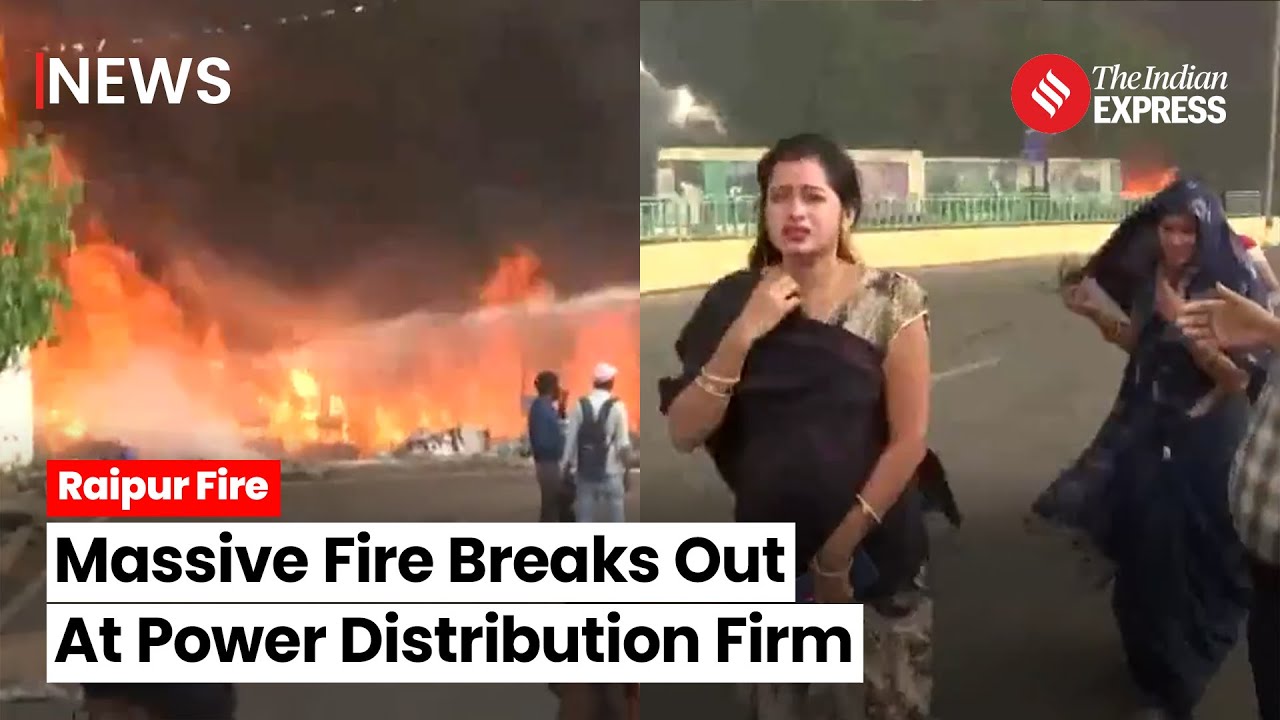 Raipur Fire Incident: Massive Fire Breaks Out at Power Distribution Firm in Raipur | Fire News