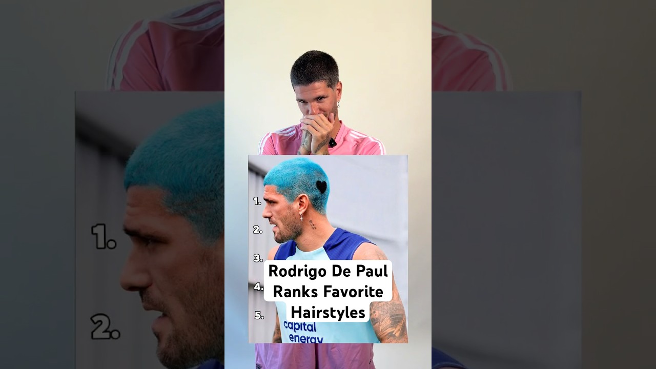 World Cup Champion Rodrigo De Paul Ranks his Favorite Hairstyles 🥶