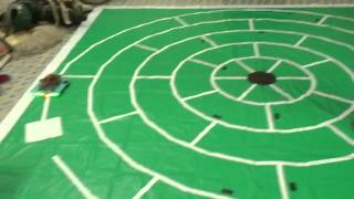 Indicator Based Circular Maze Solver Robot Test