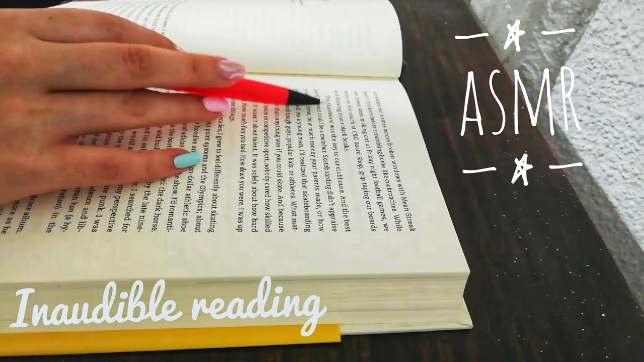 ASMR || INAUDIBLE READING - TRACING - MOUTH SOUNDS || Juzoov ASMR - YouTube