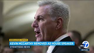 Kevin McCarthy ousted as speaker in historic vote