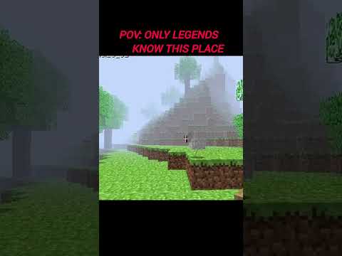 POV: ONLY LEGENDS KNOWS THIS PLACE #minecraft
