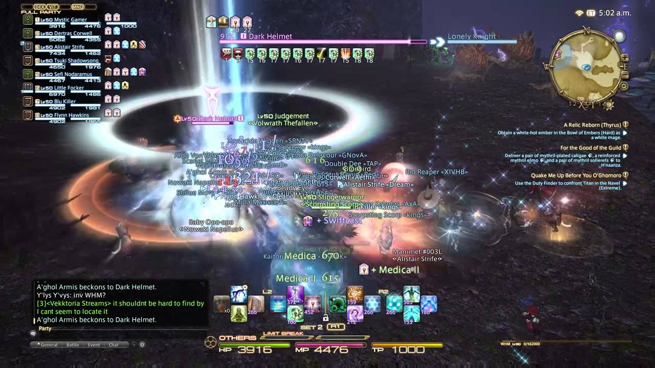 FFXIV ARR Dark Helmet (B rank Elite Mark) YouTube
