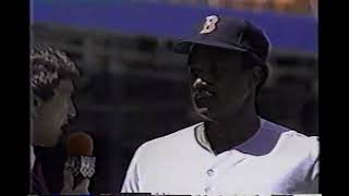 Jim Rice gets upset with Marv Albert 1988 NBC Baseball Game of the Week