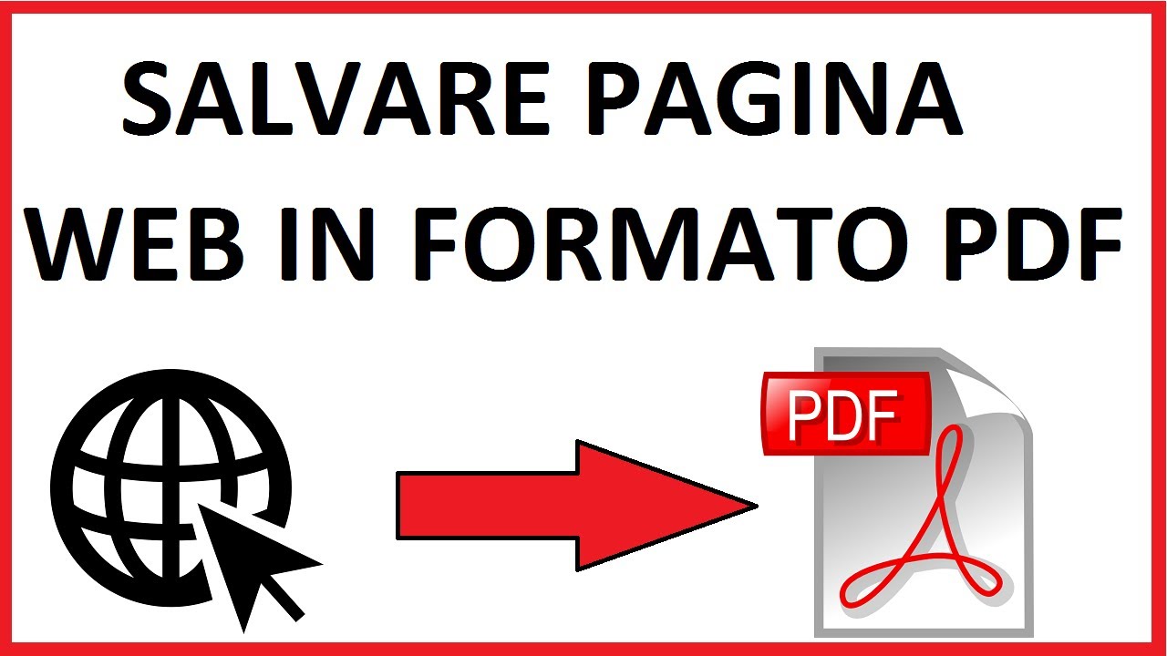 come salvare pagina web in formato pdf senza programmi | come