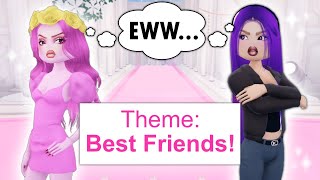 My Hater FORCED Me To TEAM With Her !! 💃💃 | Dress To Impress