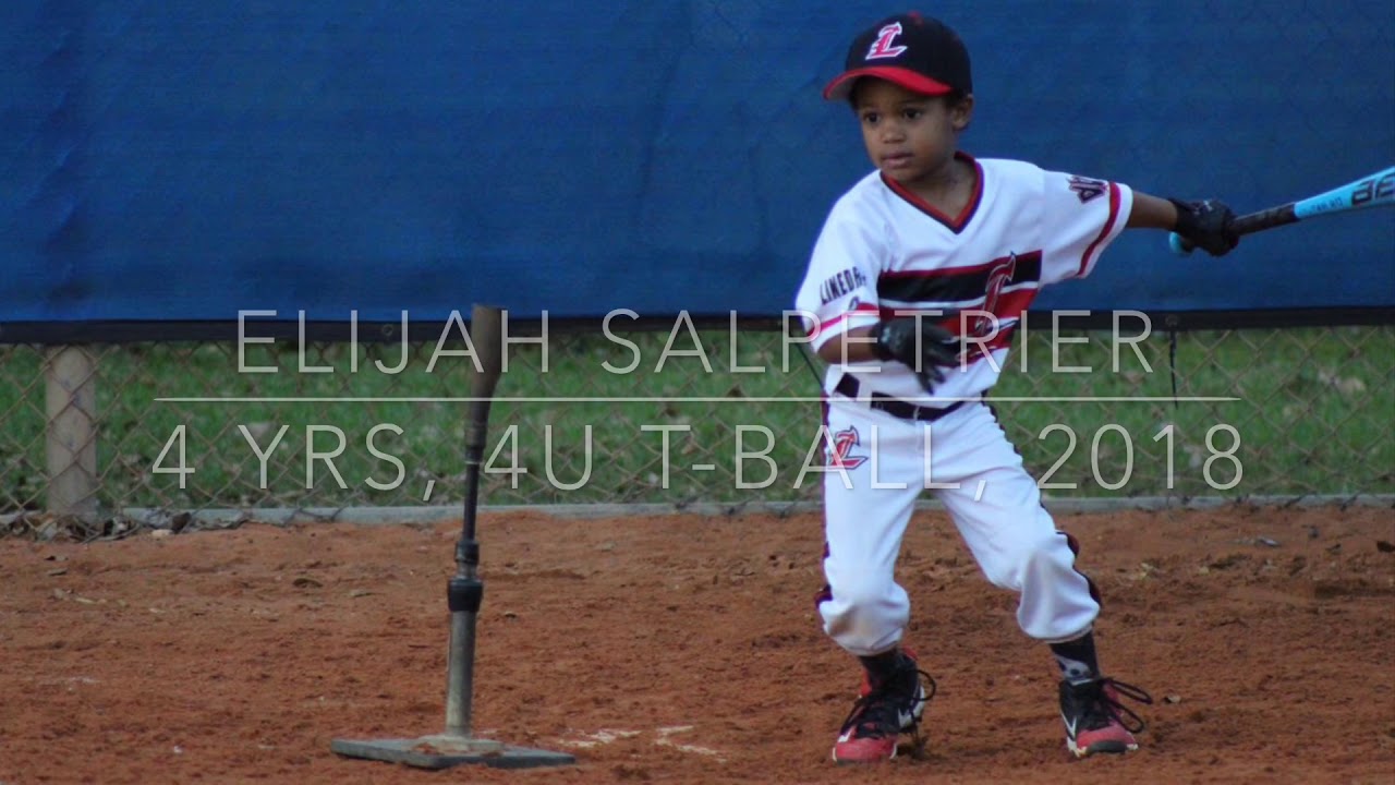 Awesome 4 year old Baseball Player, 4U TBall Highlights YouTube