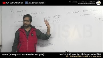 MFA (CAF-6) | Sir. Muhammad Samie | Currency Risk Management | ICAP Spring 2022 Q7 |  CA