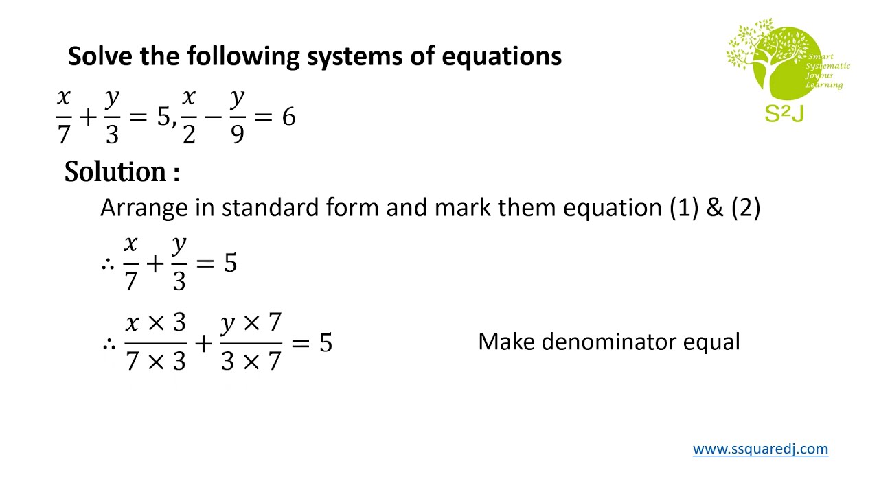 Solve 7 3 5 2 9 6 Linear Equation With Two Solve 7 3 5 2 9 6 Linear Equation With Two