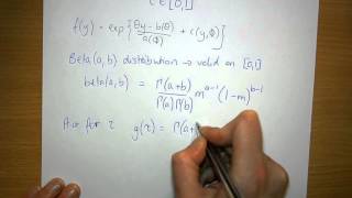 Conjugate prior for a Binomial likelihood